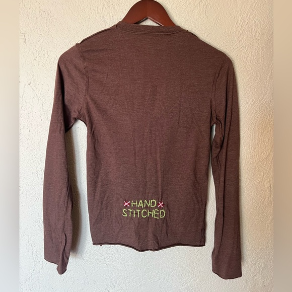 Johnny Was Joystick Brown Floral Embroidered Shirt - Picture 6 of 12